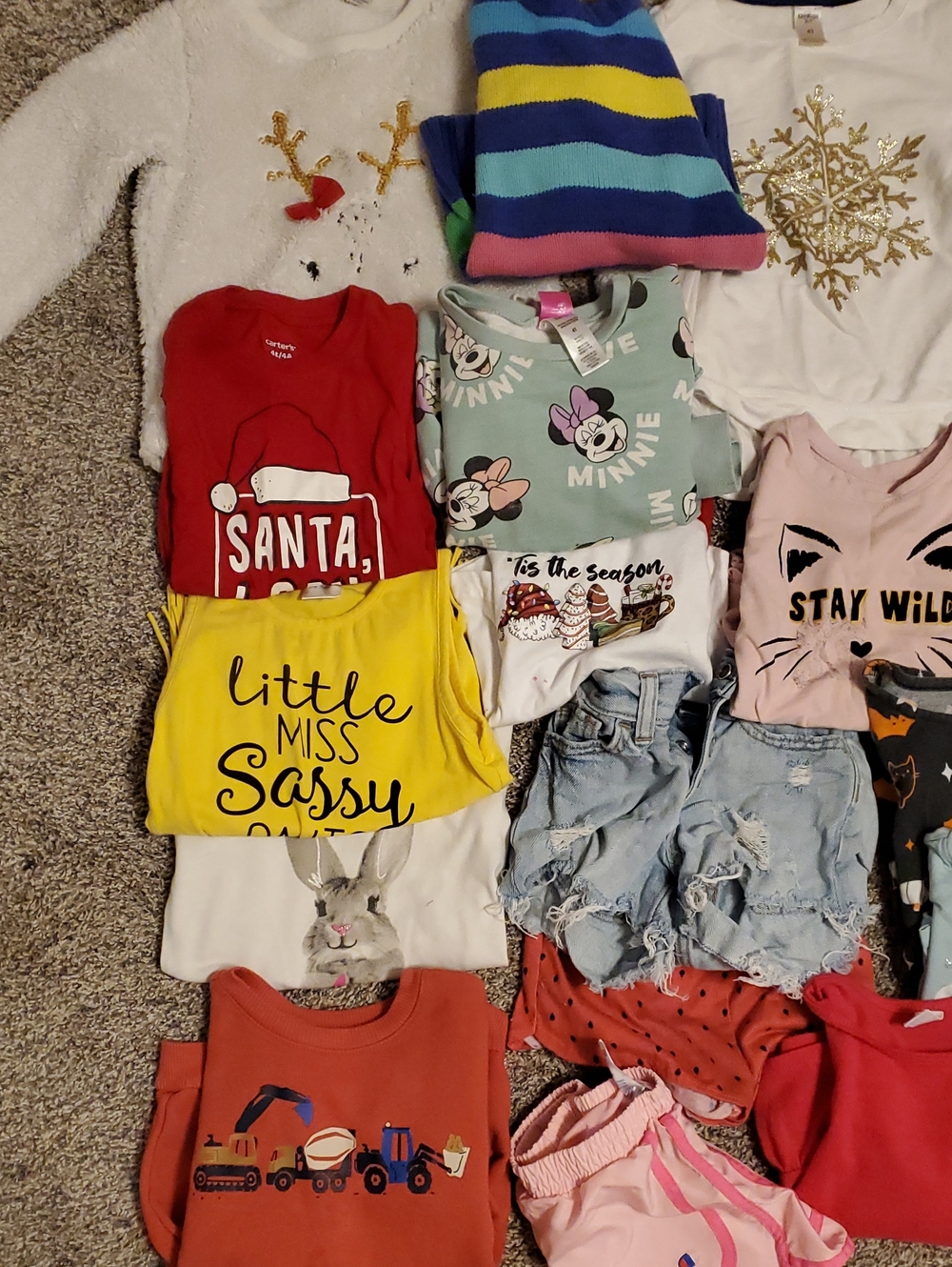 Mixed Girls' Clothing Lot - Multicolor Tops & Shorts - Picture 3 of 16